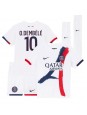 Paris Saint-Germain Ousmane Dembele #10 Auswärts Trikotsatz für Kinder 2024-25 Kurzarm (+ Kurze Hosen)